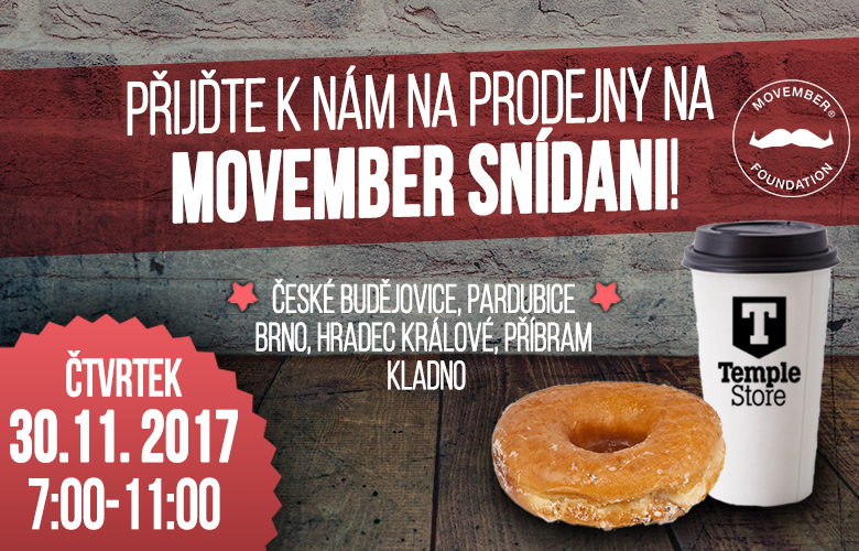 TempleStore Movember Snídaně